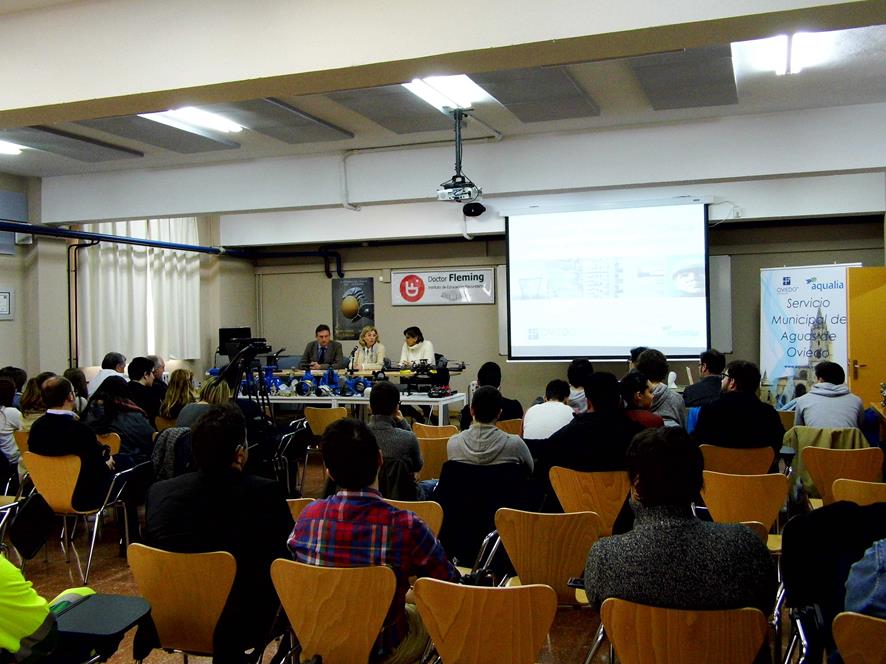 Conferencia técnica a los estudiantes de formación profesional de Oviedo