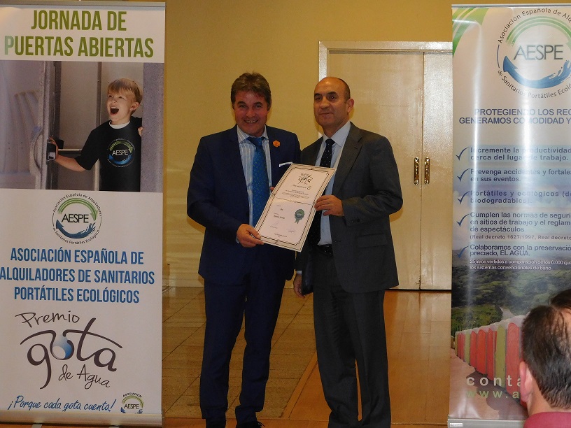 Premio  Gota de Oro  a Aqualia Mérida por su compromiso medioambiental