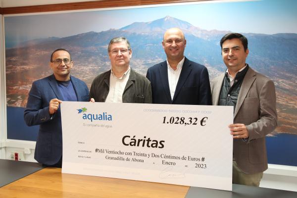 Entemanser y Granadilla de Abona devuelven el importe de las facturas del agua a a Cáritas