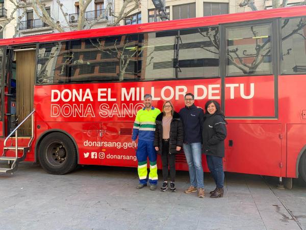 Donación de sangre de los trabajadores de Aqualia en Lleida