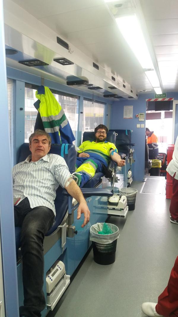 Donació de sang dels treballadors d’aqualia a Lleida