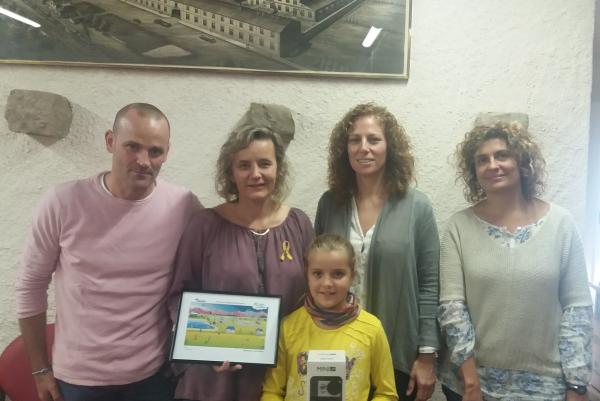 Premi per a una nena d’Anglès per representar el camí de l’aigua fins que arriba a l’aixeta