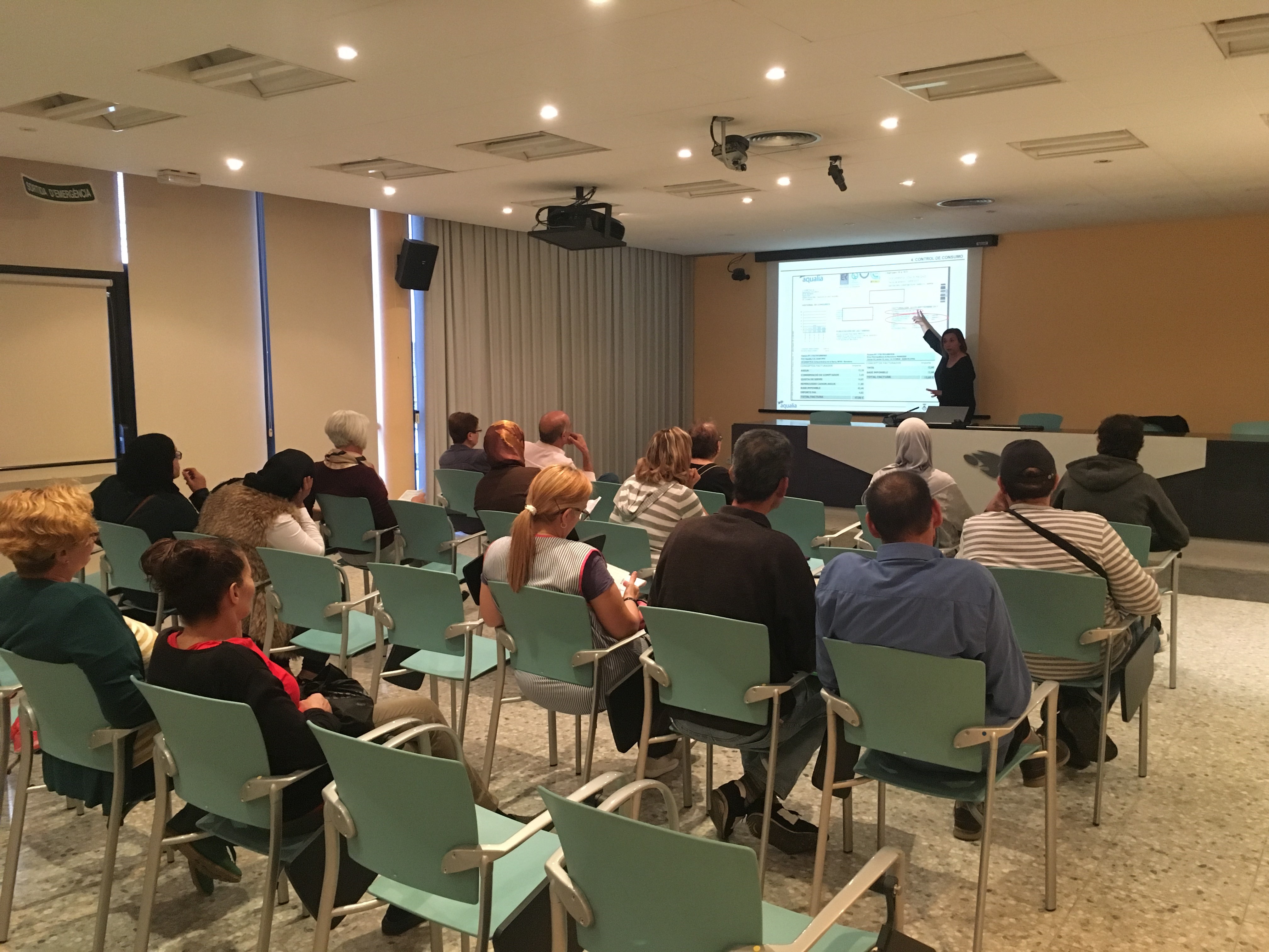 Charla sobre ahorro de consumo de agua en Sant Andreu de la Barca