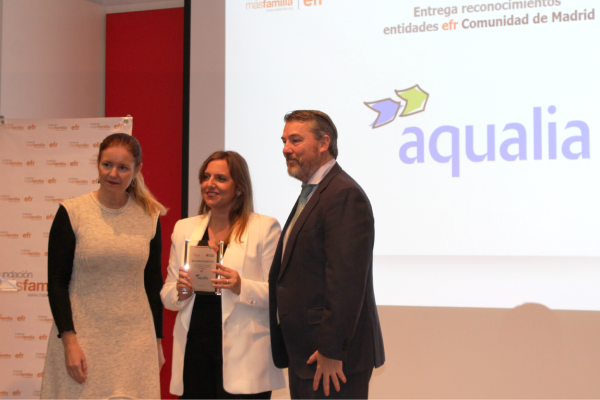 La Comunidad de Madrid premia el compromiso de Aqualia con la conciliación