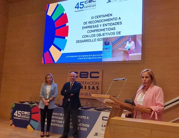 Aqualia es distinguida por la Confederación de Empresarios de Cádiz por su contribución a los ODS