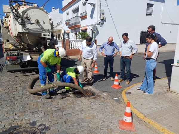 Más de 14.000 kilos de residuos extraídos del alcantarillado de Cartaya en lo que va de año