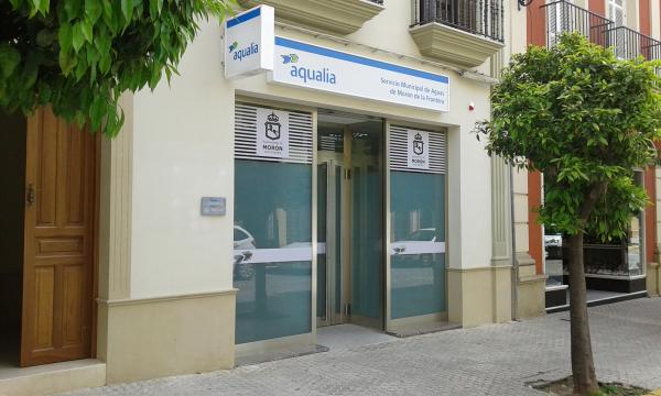 La oficina de Aqualia en Morón está cerrada al público por la crisis sanitaria
