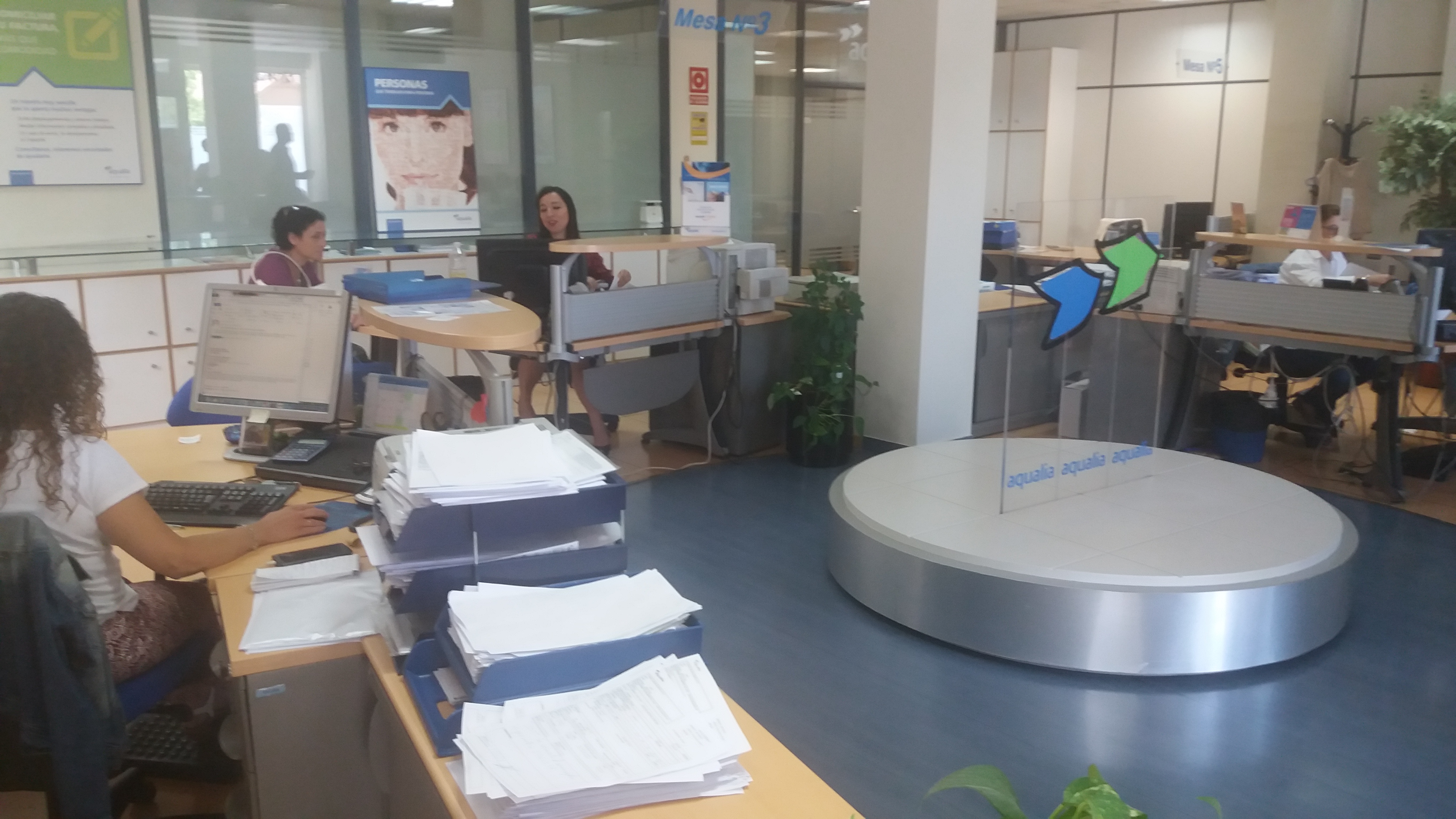 Interior oficina Aqualia Jaén