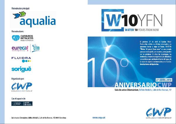 Aqualia estará presente en el acto del 10º Aniversario del Catalan Water Partnership