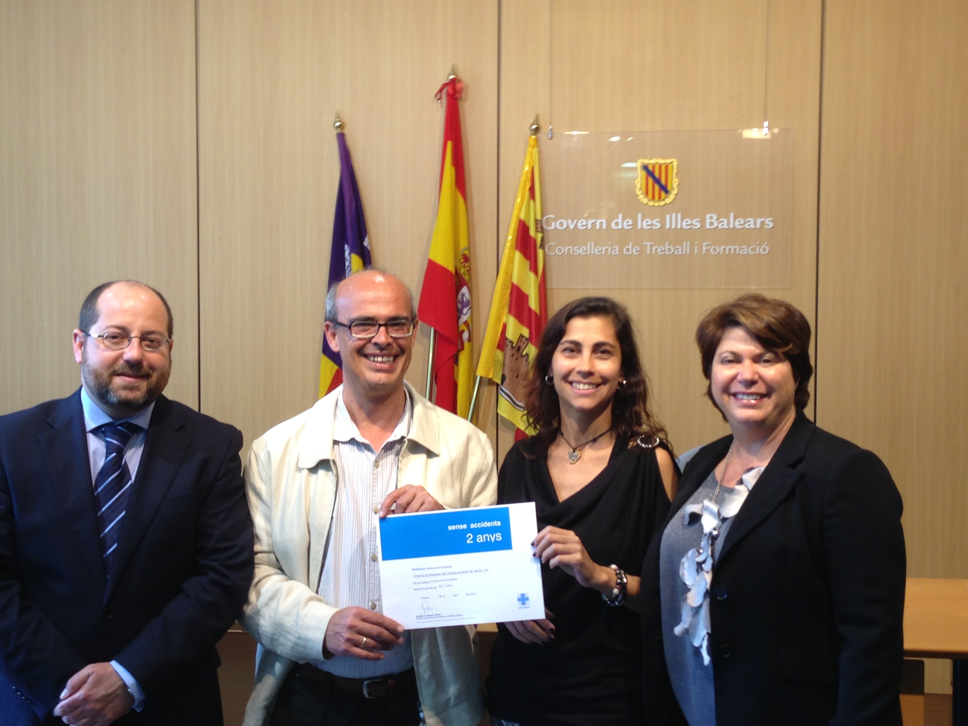 Reconocimiento a las desaladoras de Ibiza y Sant Antoni por su buena gestión en prevención