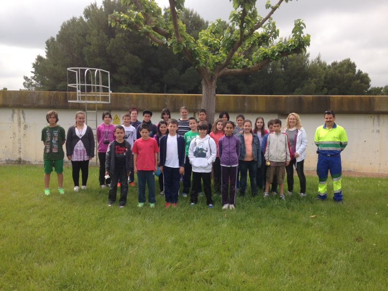 Alumnes del CEIP Antònia Simó i Arnó visiten la planta potabilitzadora d’aigua d’Almacelles