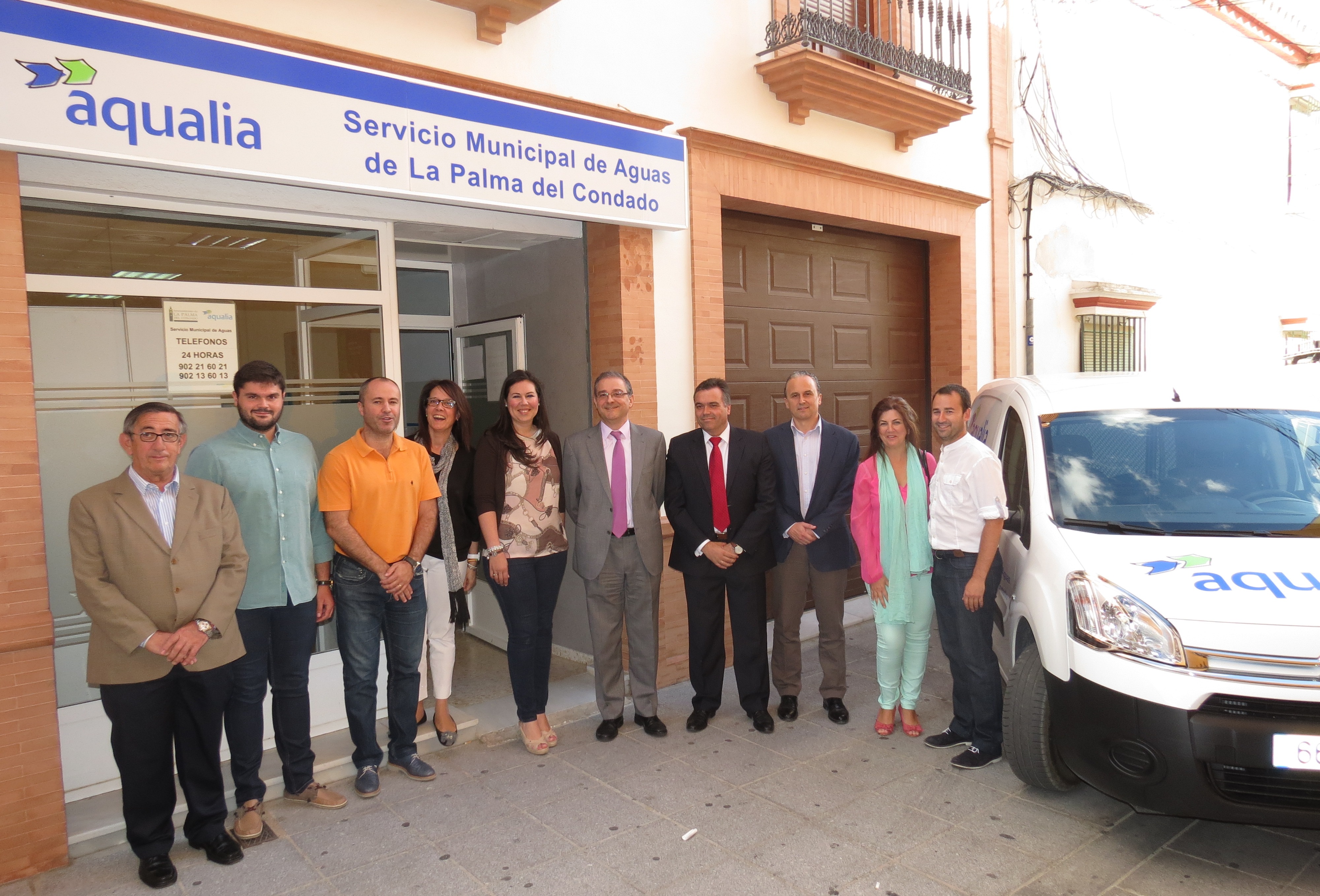 El Alcalde de La Palma inaugura oficialmente las nuevas oficinas del Servicio de Aguas
