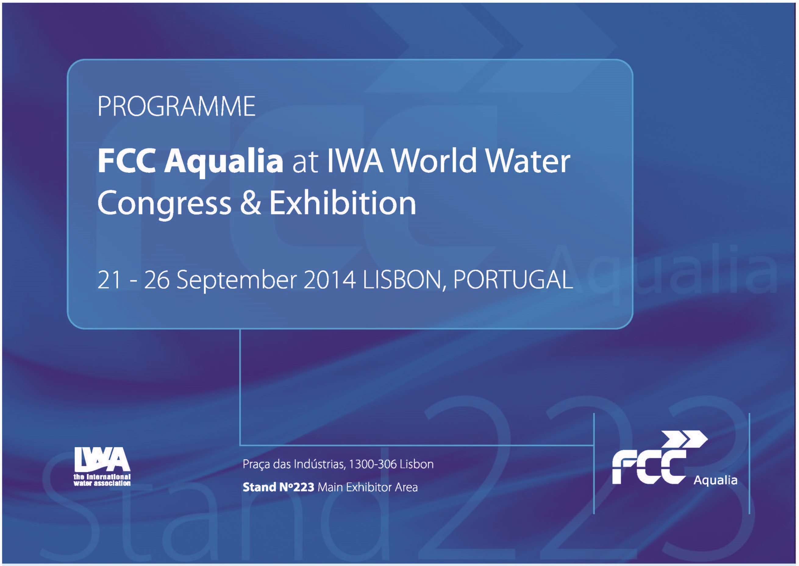 Os desenvolvementos tecnolóxicos de FCC Aqualia protagonistas no Congreso IWA 2014