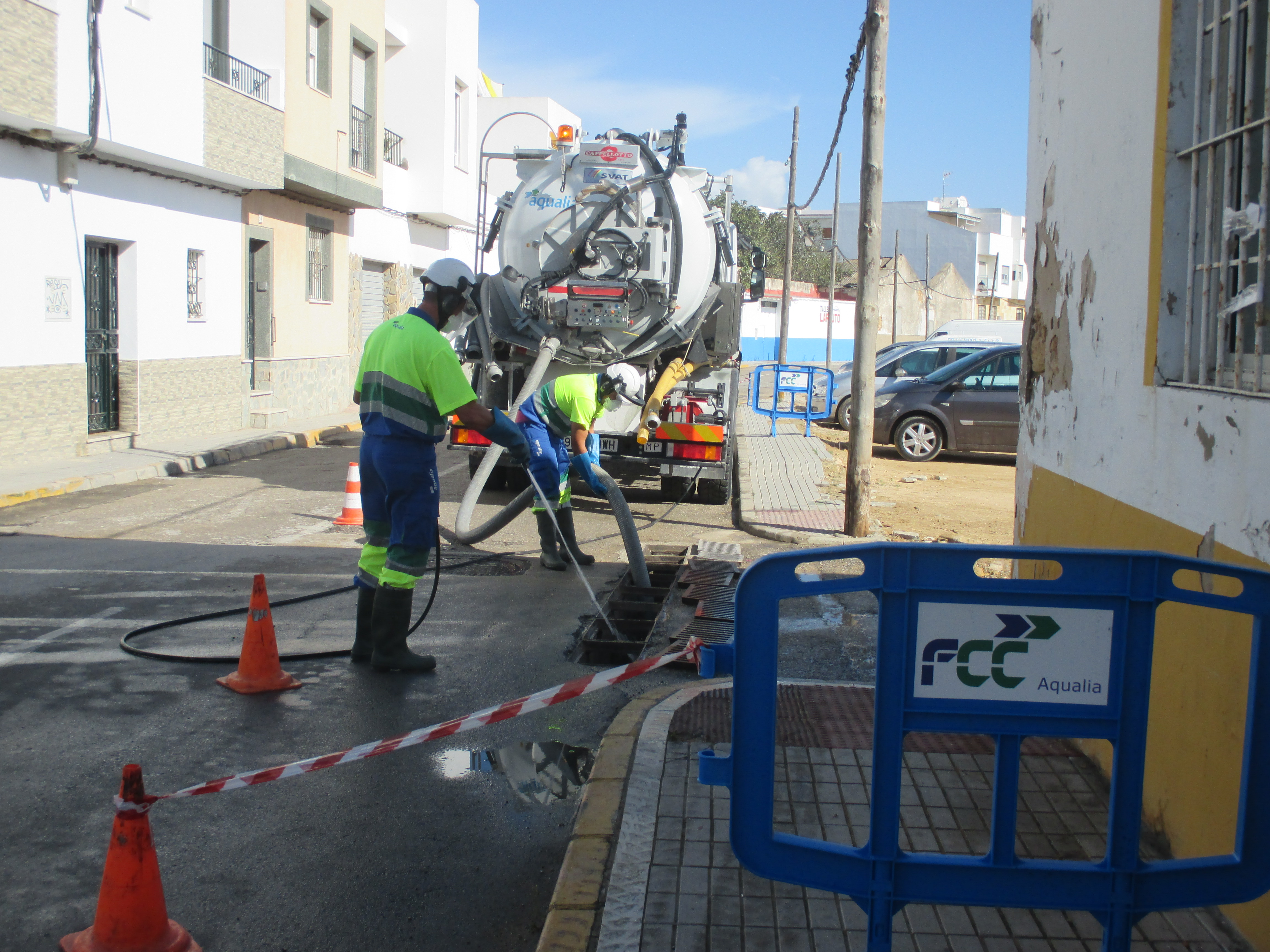 aqualia pone a punto el sistema de alcantarillado de Barbate