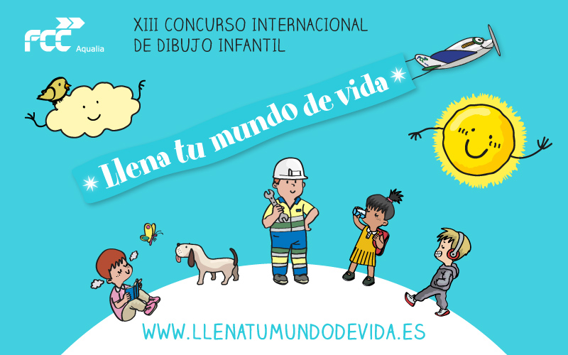 Ocho niños de Almería, finalistas del Concurso internacional de dibujo infantil de Aqualia