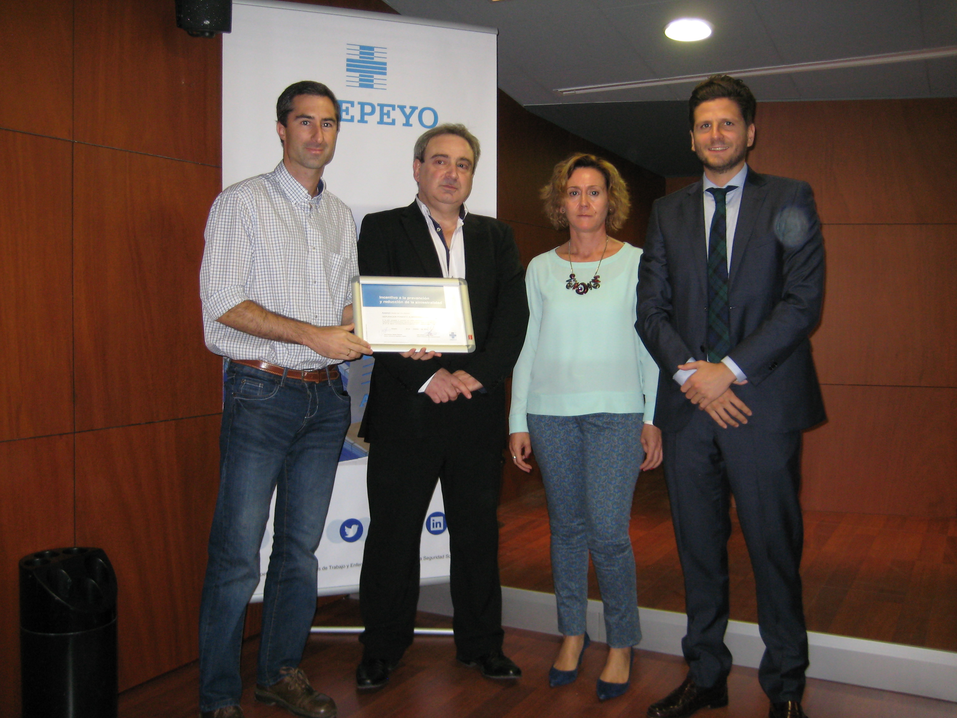 aqualia es reconocida por su labor de prevención de riesgos laborales en el Poniente Almeriense