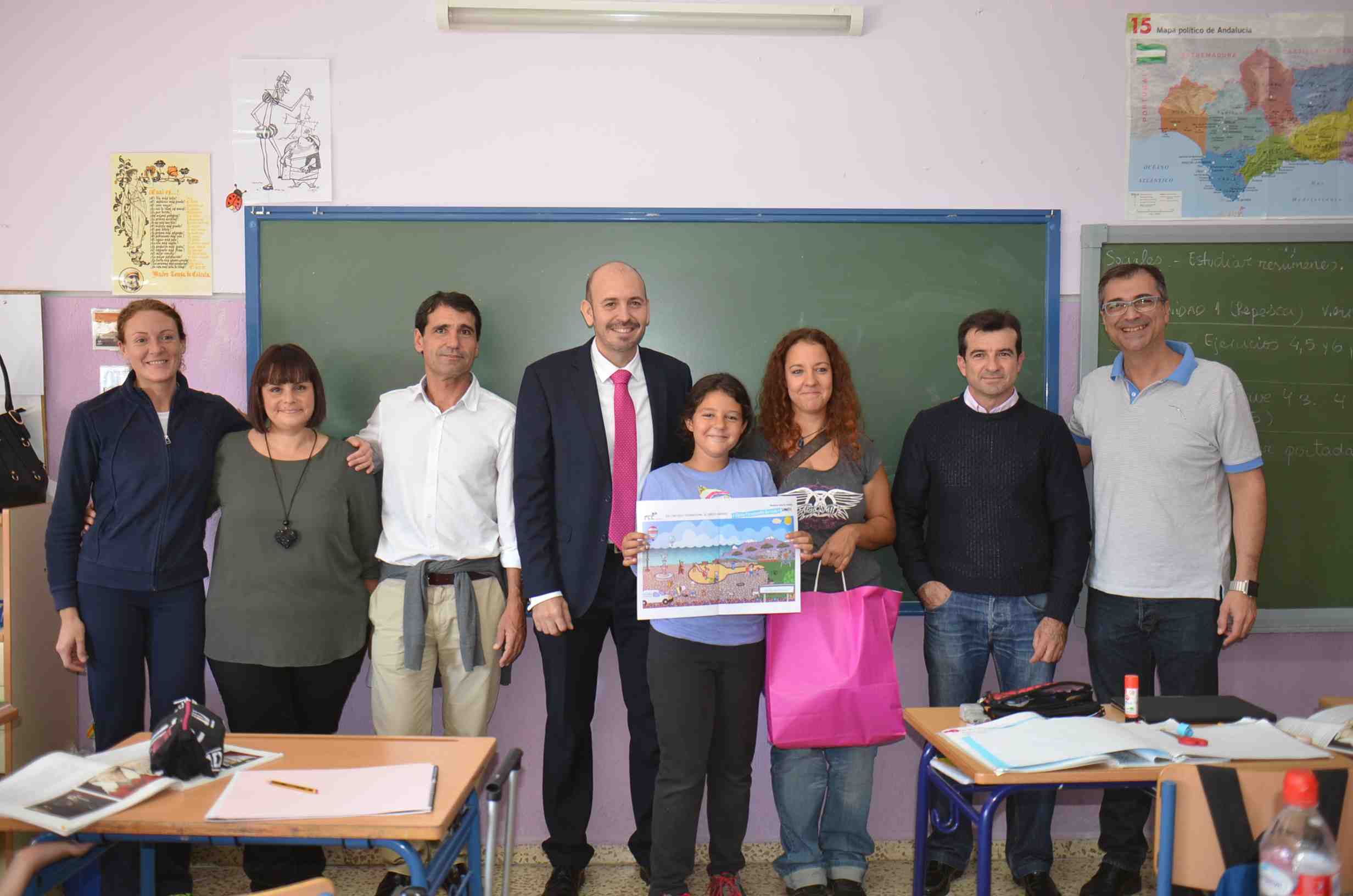 Una niña de Cártama, finalista del Concurso internacional de dibujo infantil de Aqualia