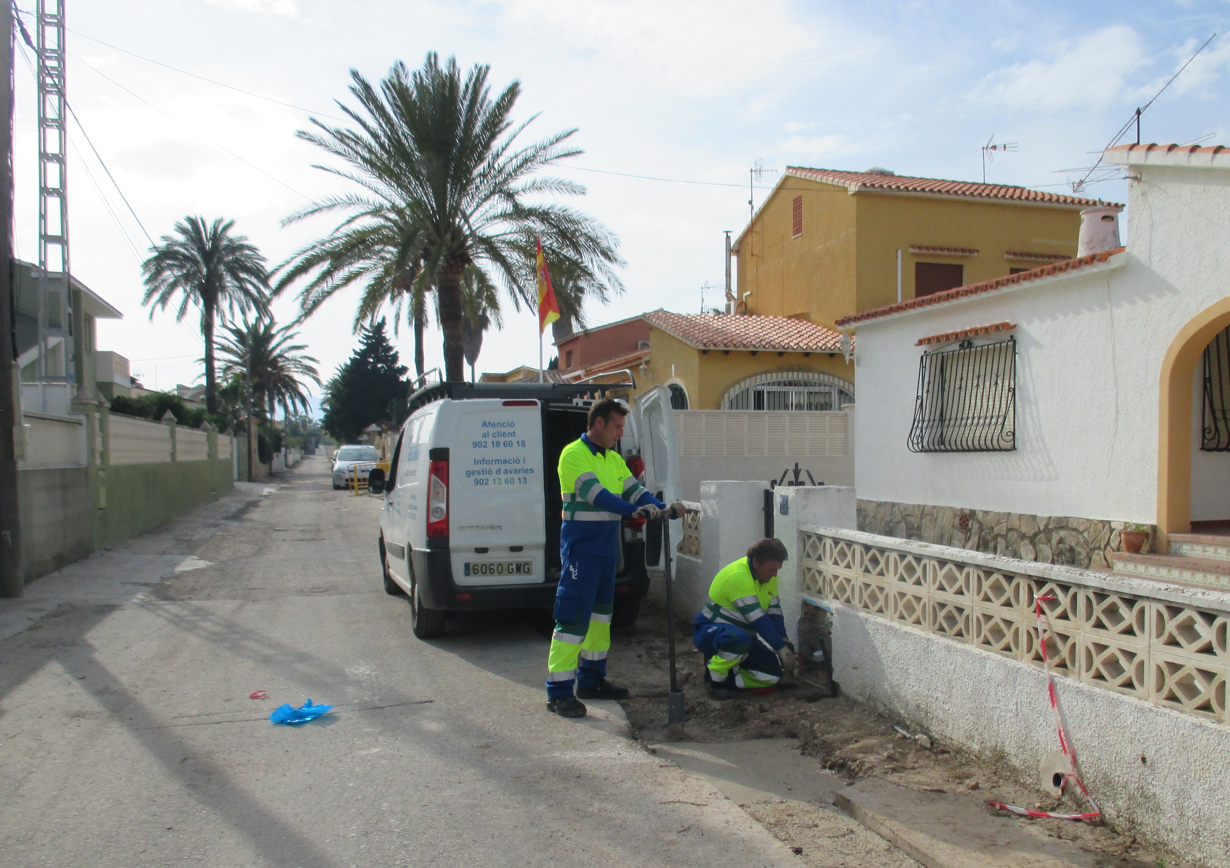 En marcha las obras de mejora de la red municipal de agua de Els Poblets