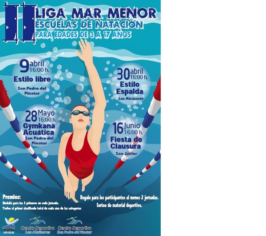 Vuelve la Liga de escuelas de natación Mar Menor, organizada por aqualia