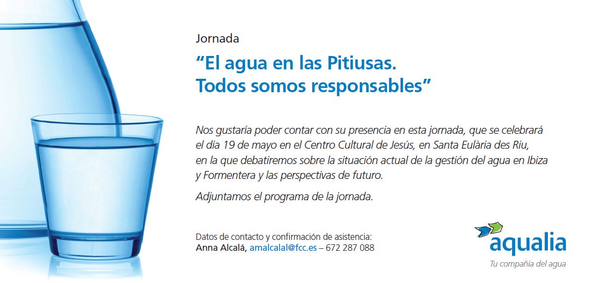 Aqualia celebra este jueves una jornada sobre el agua en las Pitiusas