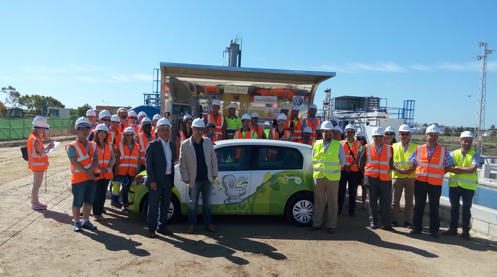 Presentado el primer vehículo que testará el biogás del proyecto All-gas, en Chiclana (Cádiz)