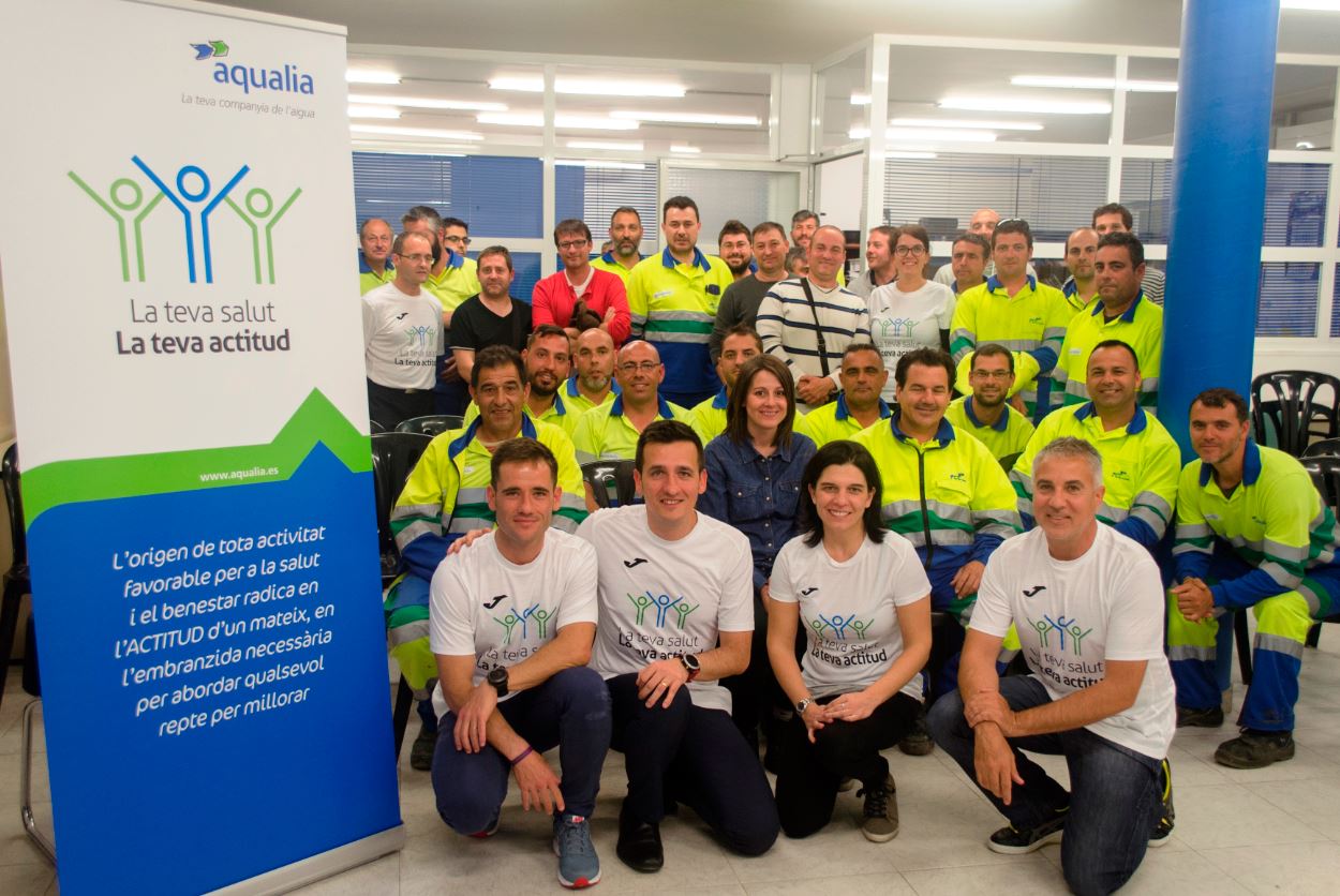 “Tu salud. Tu actitud”, programa Empresa Saludable para los trabajadores de Aqualia de la provincia de Lleida