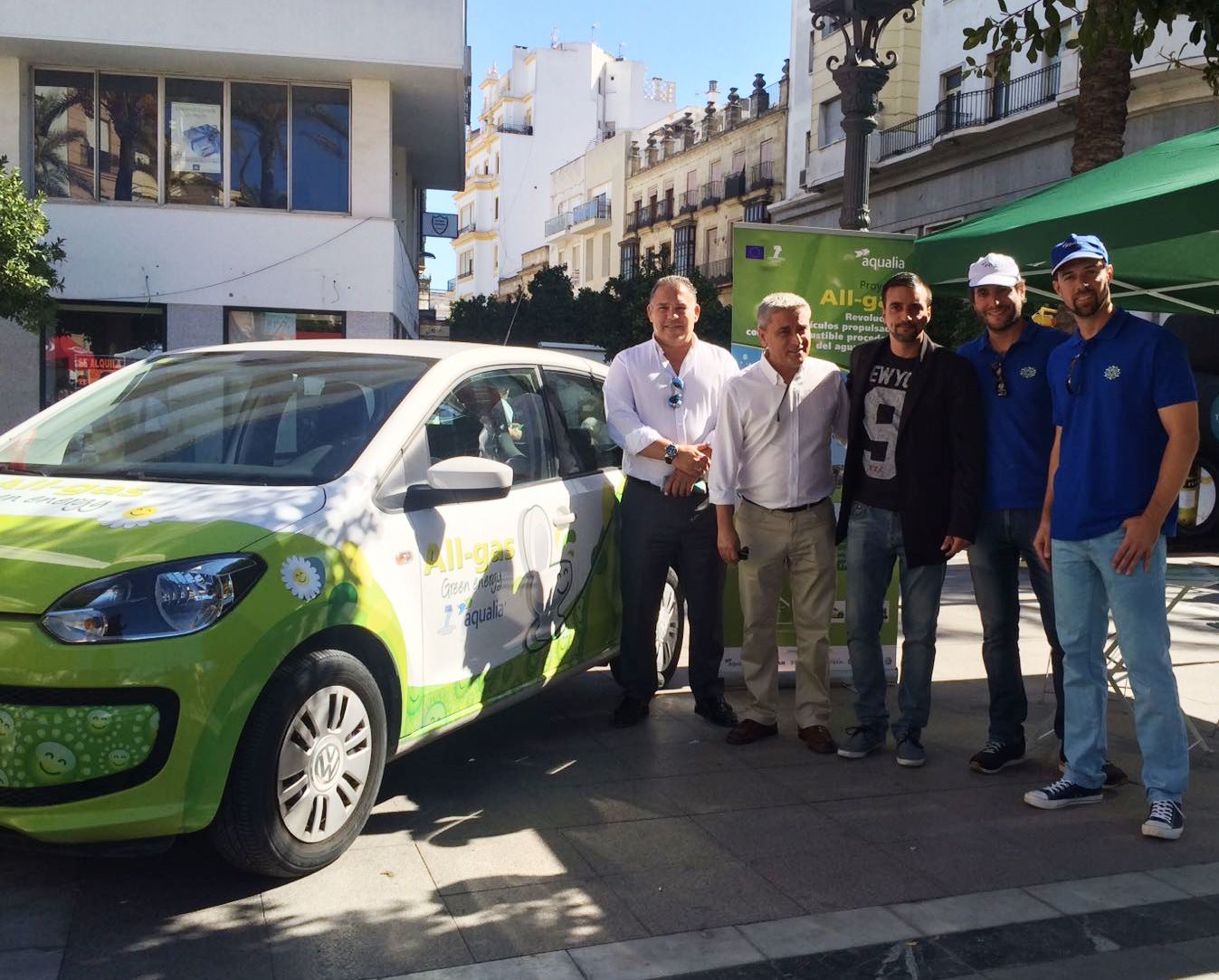 El coche del proyecto All-gas alimentado con biometano, atracción de la Semana de la Movilidad de Jerez