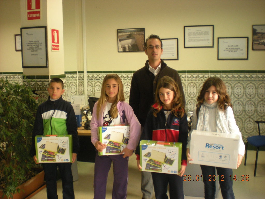 Cuatro escolares de Sanlúcar premiados en el Concurso Internacional de Dibujo Infantil de aqualia