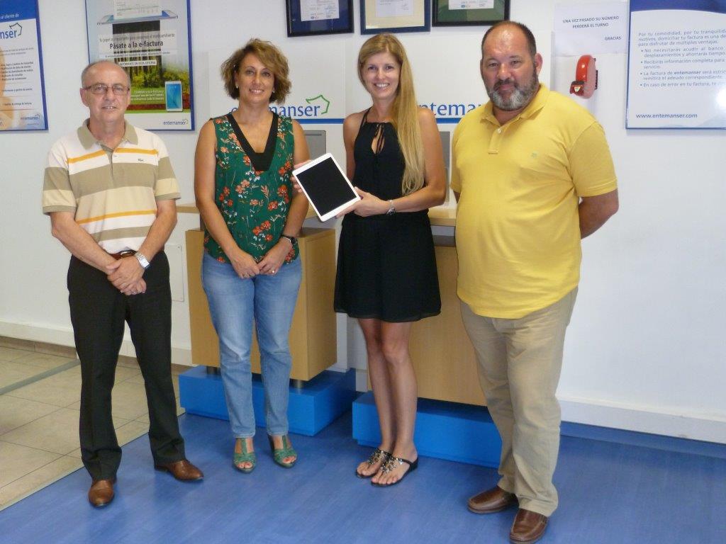 El último sorteo de la campaña de e-factura de Entemanser vuelve a recaer en un vecino de Adeje