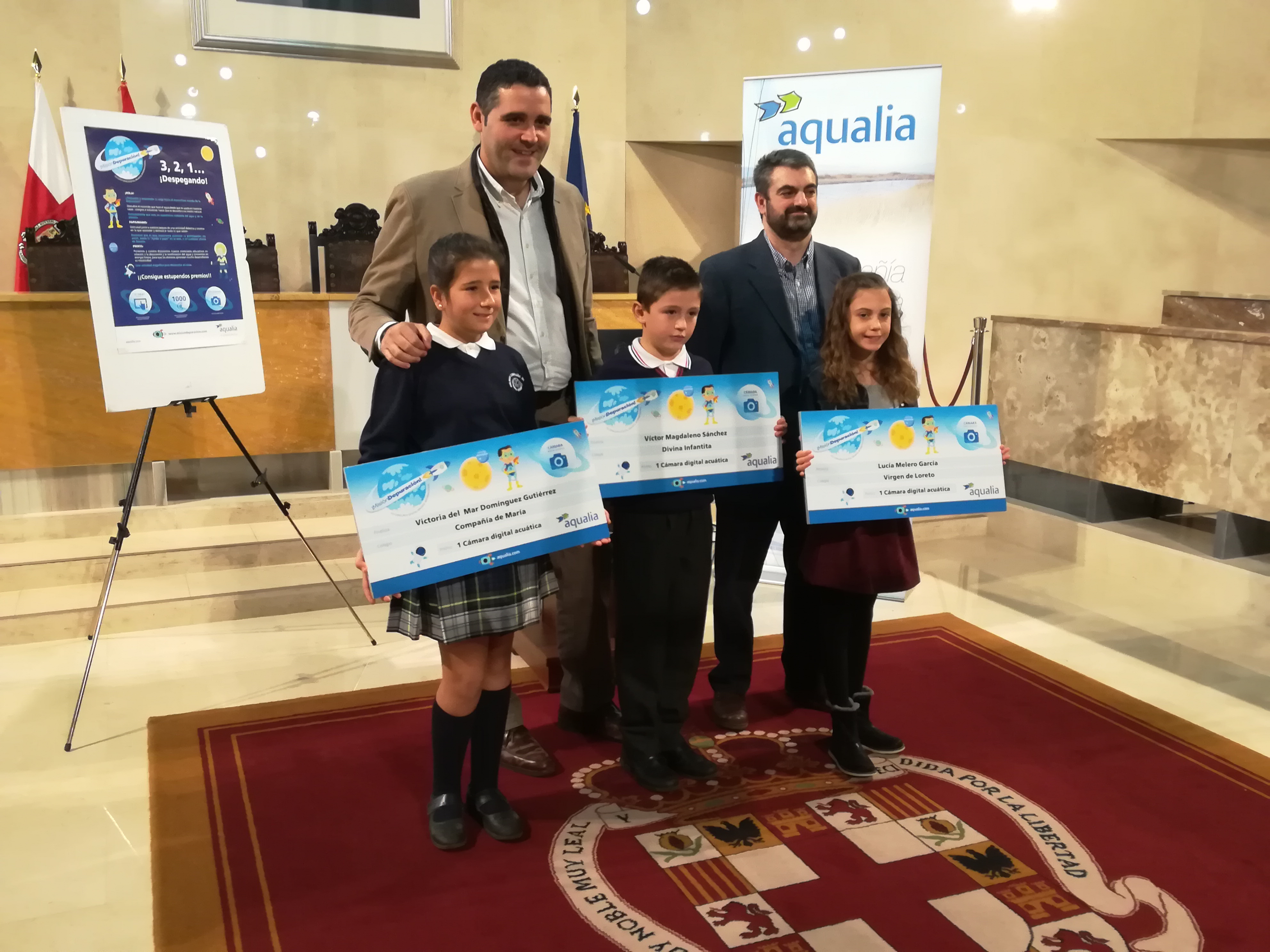 Entrega de los premios del Concurso Internacional de Dibujo Infantil de Aqualia en Almería