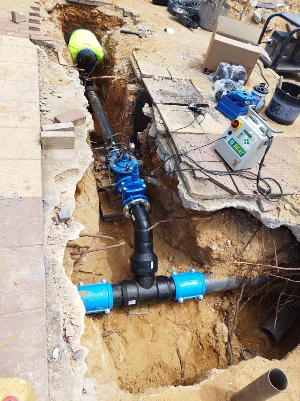 Aqualia acomete obras de mejora en la red de abastecimiento de agua de Mazagón