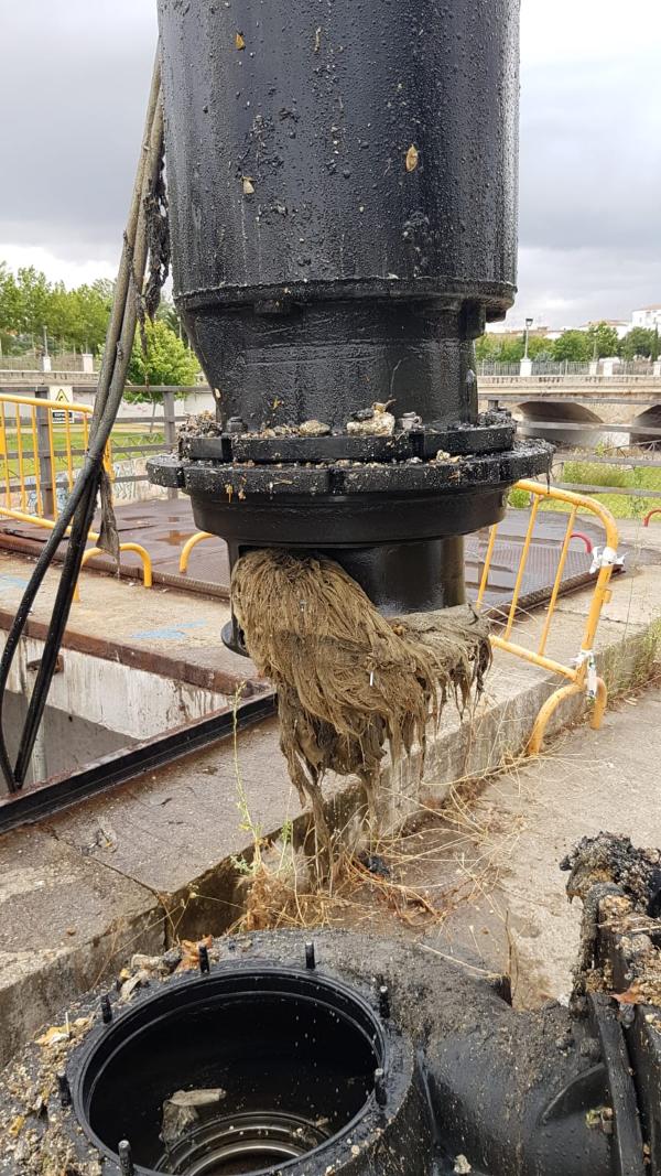 Trabajos de reparación en la instalación de bombeo