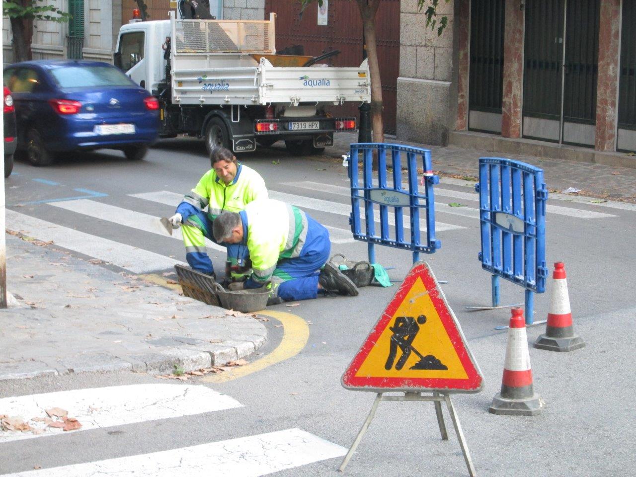Limpieza preventiva de la red de alcantarillado de Sóller