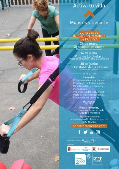 Cabildo de Tenerife y Aqualia colaboran juntos en las jornadas de iniciación al trabajo de fuerza destinadas a mujeres