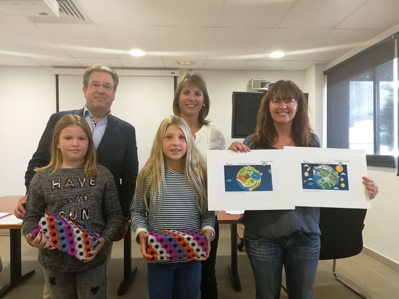 Premiadas dos niñas de Formentera por sus ideas para reutilizar las aguas residuales