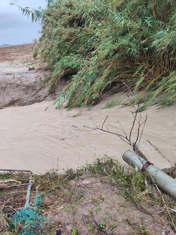 El desbordamiento de un arroyo se lleva la tubería principal de abastecimiento a San José del Valle y dejará a todo el municipio sin agua