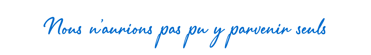 No podríamos haberlo hecho solos