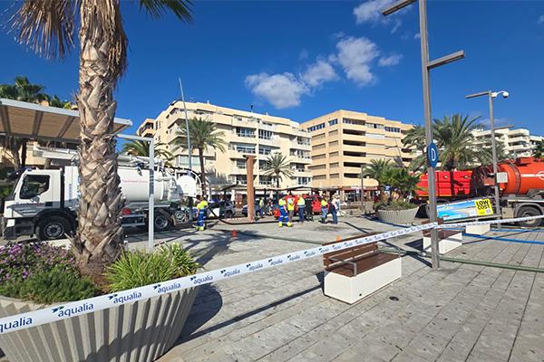 Aqualia moviliza recursos especializados para restaurar los servicios básicos en Ibiza