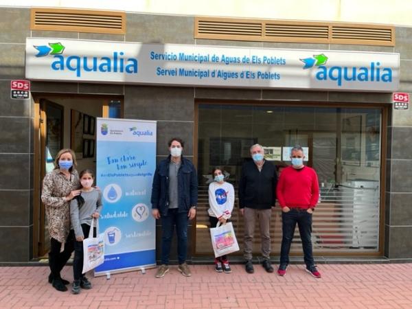 Aqualia premia la creatividad de dos niñas de Els Poblets (Alicante)