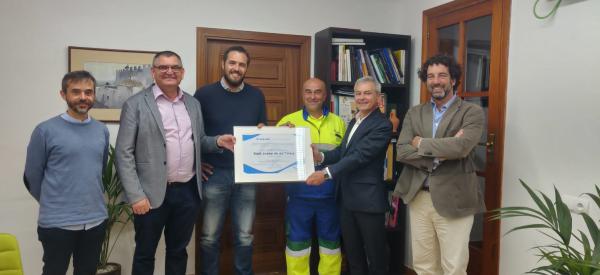 Reconocimiento al Servicio Municipal de Aguas de Sant Josep por su buena gestión en prevención de riesgos laborales