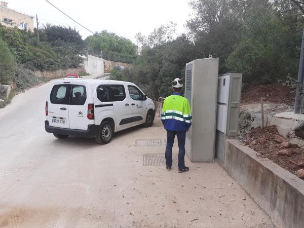 El Ayuntamiento de Dénia y Aqualia ponen en marcha el nuevo colector de aguas residuales en el Montgó