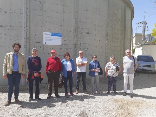 Asociaciones de la tercera edad visitan la planta potabilizadora de agua de Els Poblets