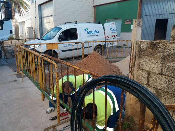 Aqualia y el Ayuntamiento de Els Poblets renuevan 1,4 km. de la red municipal de agua potable