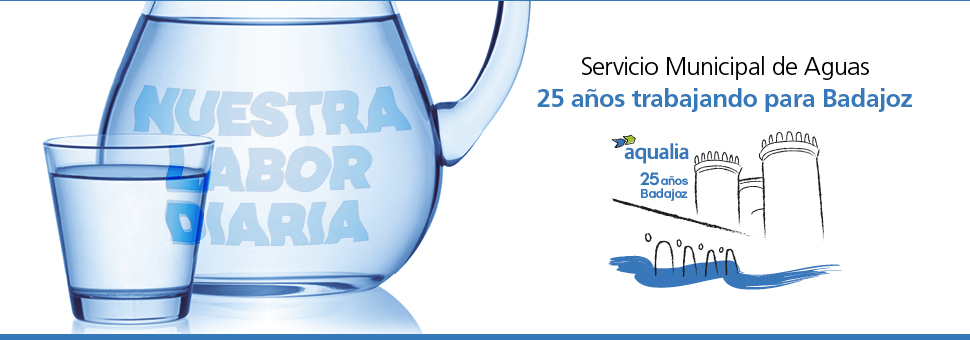 Servicio Municipal de aguas de Badajoz, 25 años trabajando para Badajoz.